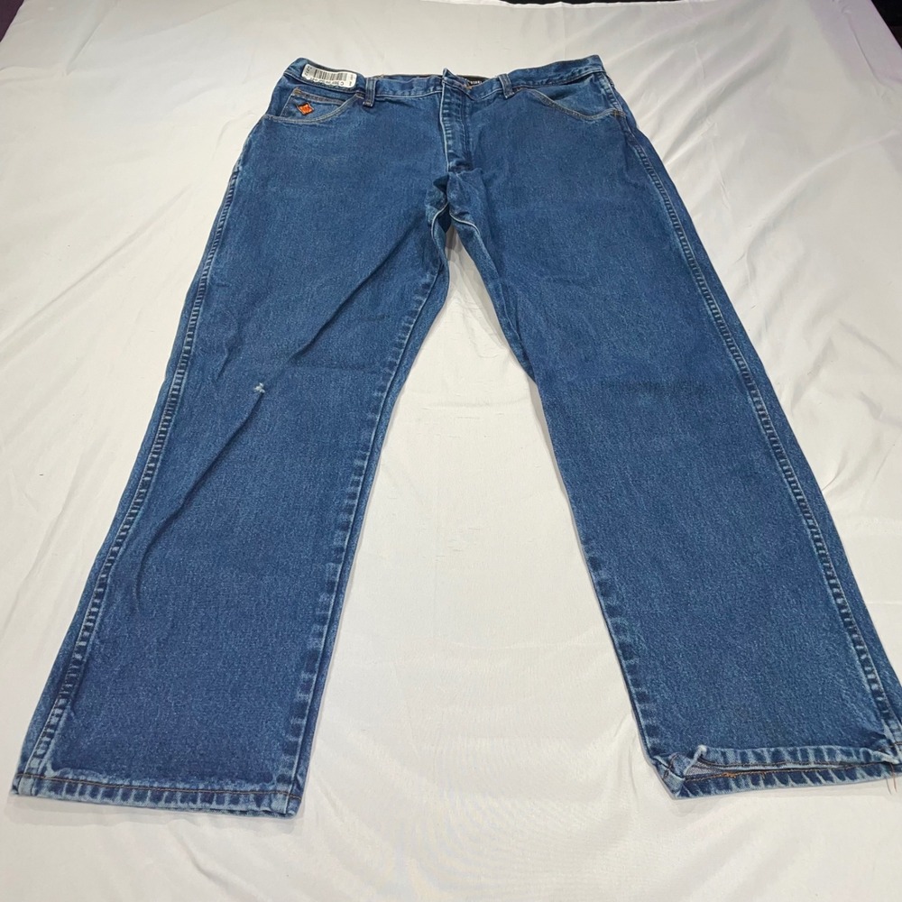 Wrangler FR Flame Resistant Relaxed Fit Jeans Blue Denim 38x30 FR31MWZ Workwear